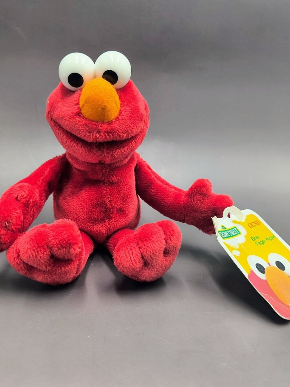 Gund Sesame Street Elmo Full Body 6” Finger Puppet Mini Plush NWT Rare
